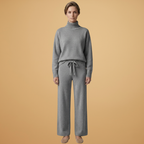 Women’s two-piece set with high neck and wide legs