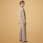Women’s two-piece set with high neck and wide legs