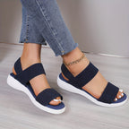 Women's Sandals with Adjustable Straps and Cushioned Footbed