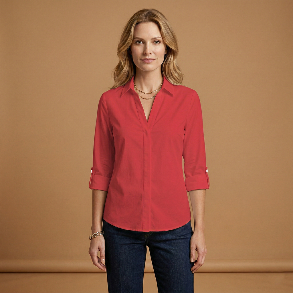 Women's Casual Button-Up Blouse for Women with versatile styling