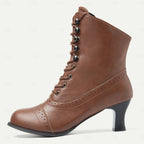 Shlomit - Classic Thick Heel Mid Calf Boot