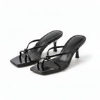 Women’s Orthopedic Heeled Sandals – Elegant Knot Strap Fit