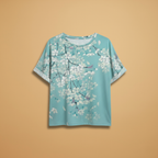 Women's Oversized T-Shirt with Round Neck and Short Sleeves