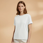 Women's Oversized T-Shirt with Round Neck and Short Sleeves