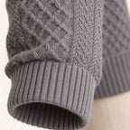 Mario | Cable Knit Waffle Texture High Collar Jumper