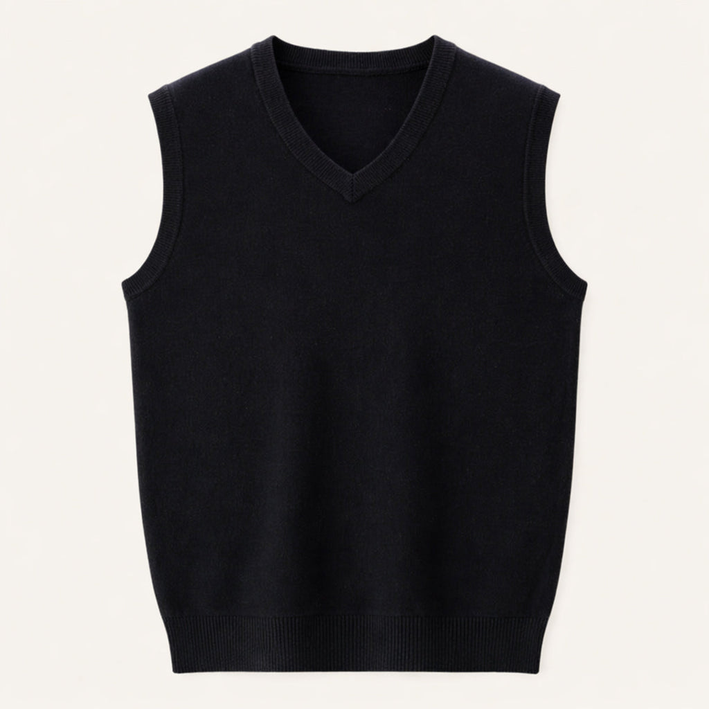 Moses | Men's Classic V Neck Knit Gilet