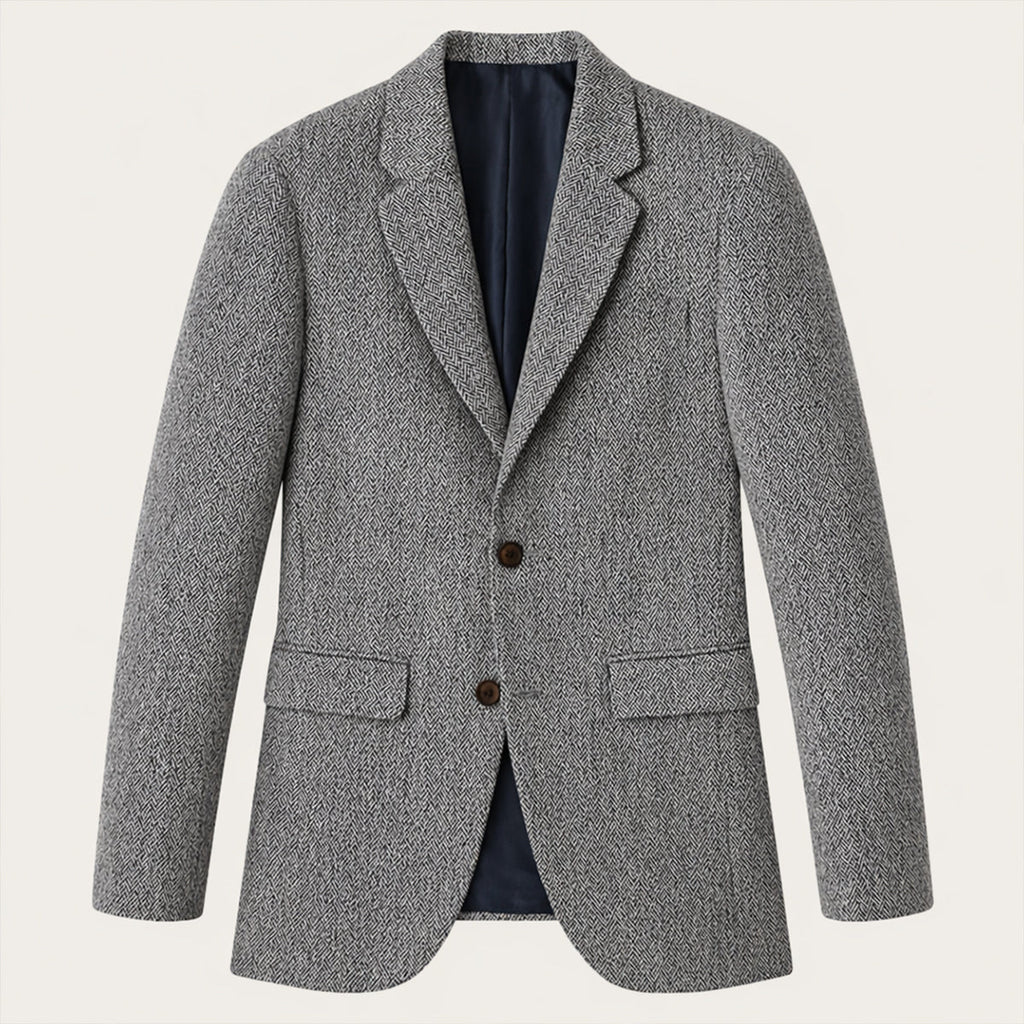 Manfred | Classic Herringbone Wool Blend Blazer