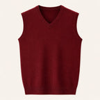 Moses | Men's Classic V Neck Knit Gilet