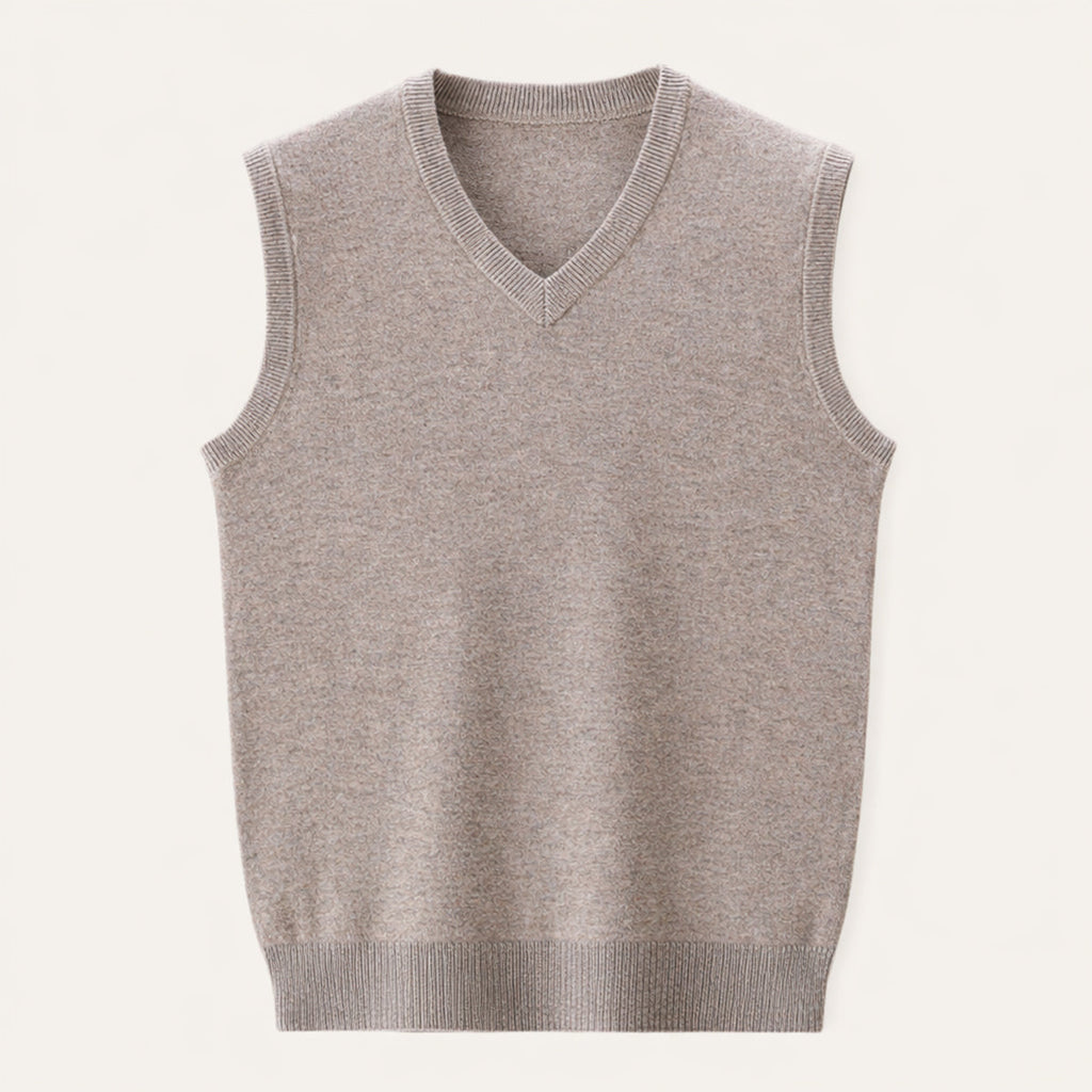Moses | Men's Classic V Neck Knit Gilet