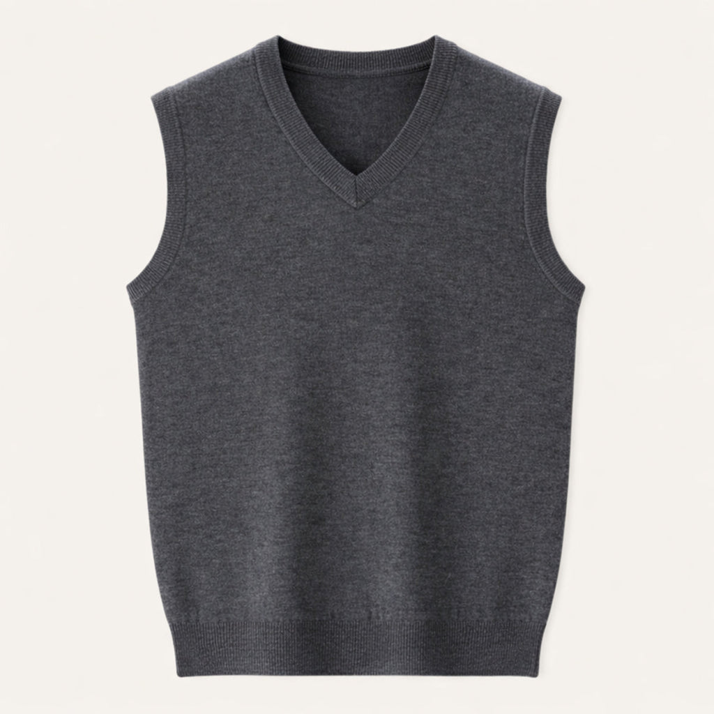 Moses | Men's Classic V Neck Knit Gilet