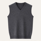 Moses | Men's Classic V Neck Knit Gilet