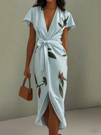 Women's Floral Print Elegant Vacation Dress