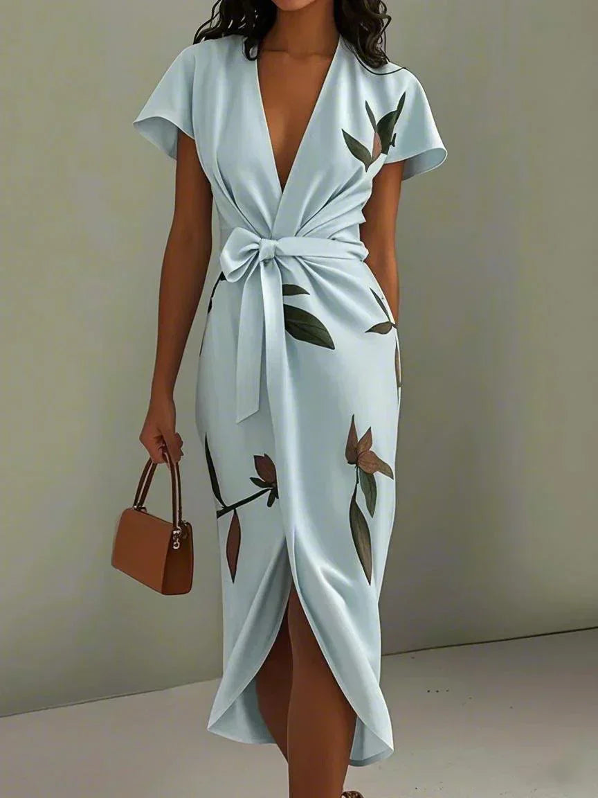 Women's Floral Print Elegant Vacation Dress