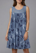 Women’s Floral Comfortable loose Knee-length Dress