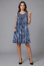 Women’s Floral Comfortable loose Knee-length Dress