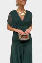 Women's Floral Print Maxi Elegant Dress