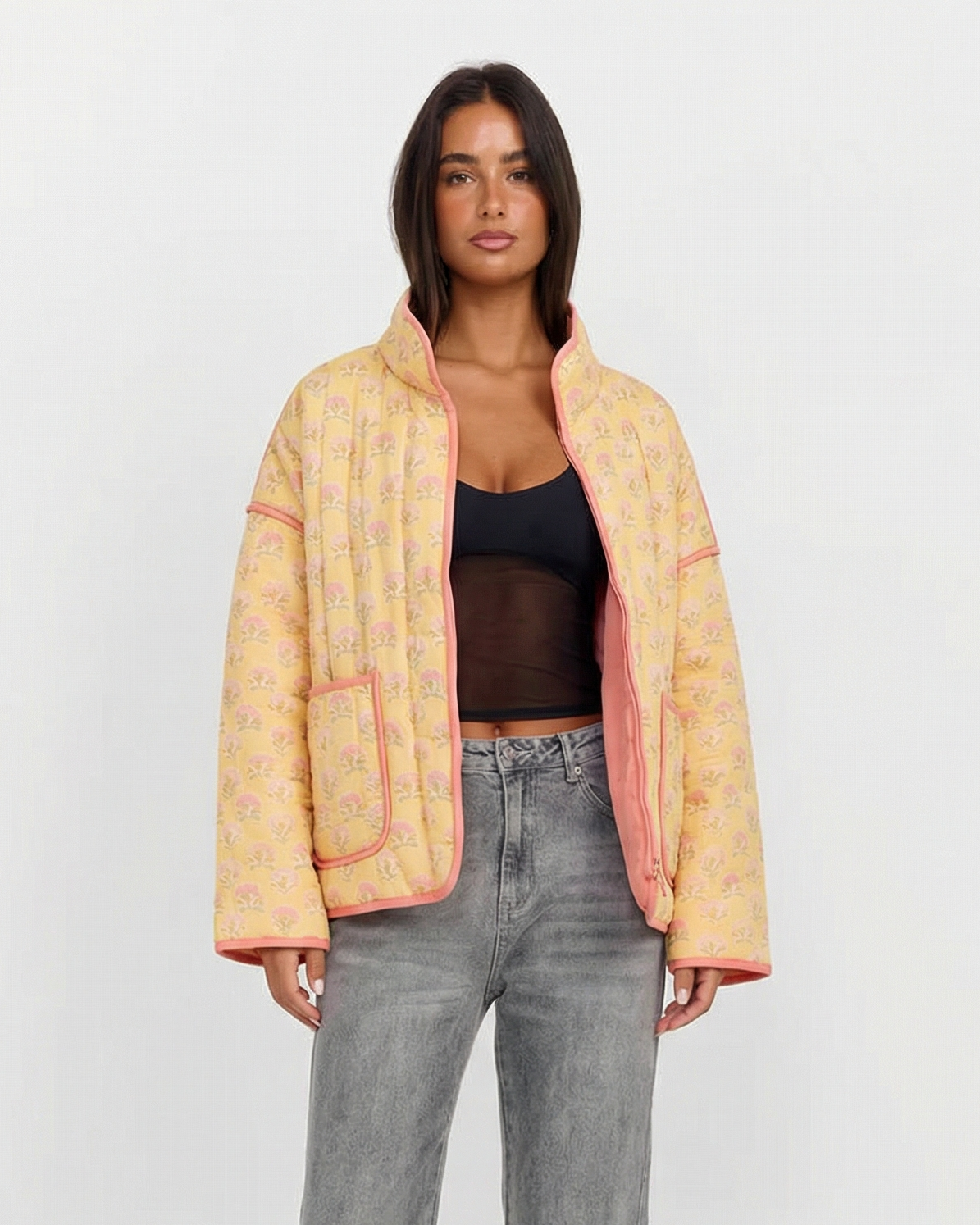 Summer | Reversible Floral Quilted Jacket