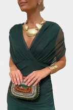 Women's Floral Print Maxi Elegant Dress