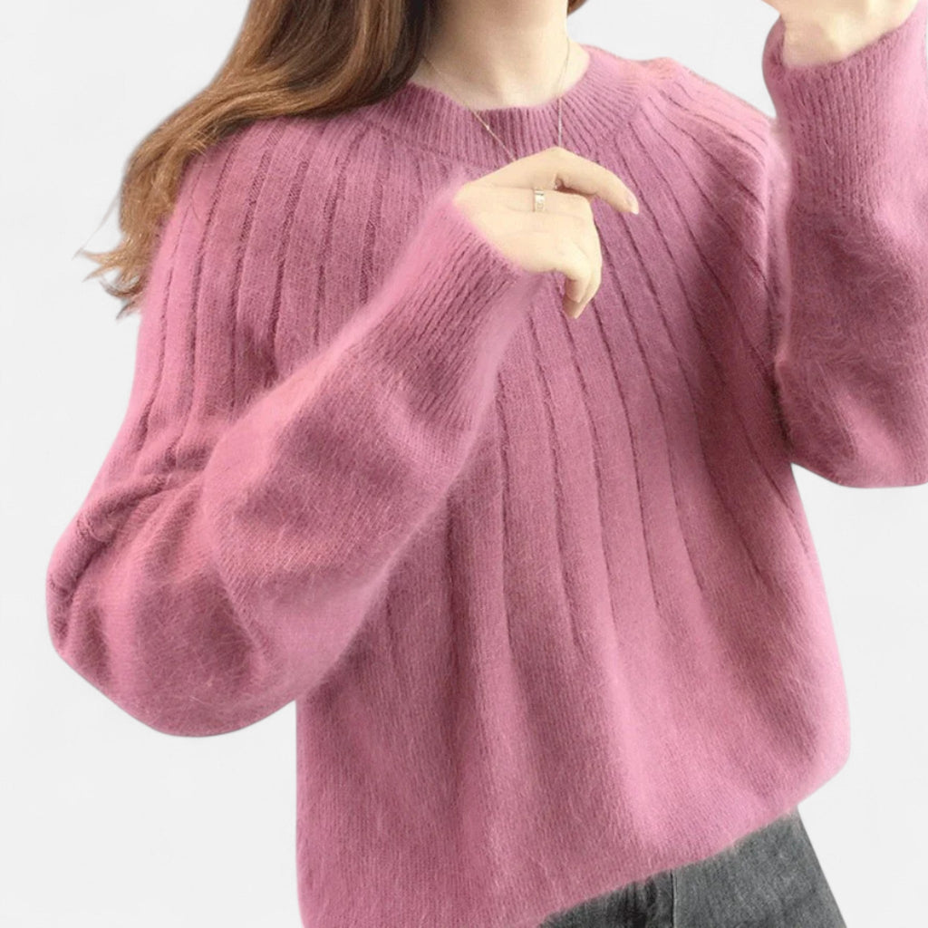 Valmonti | Women’s Knit Sweater – Soft Timeless Elegance