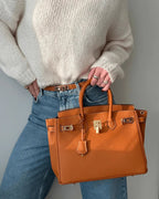 Women’s Luxury Genuine Leather Handbag Elegant Functional Everyday Carry