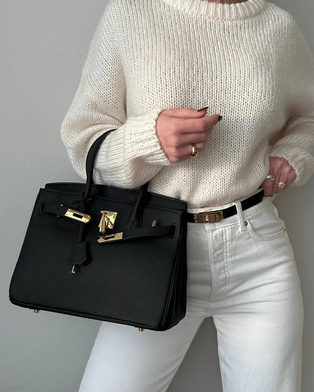 Women’s Luxury Genuine Leather Handbag Elegant Functional Everyday Carry