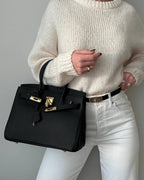 Women’s Luxury Genuine Leather Handbag Elegant Functional Everyday Carry