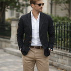 Marshall | Lightweight Cotton Single-Breasted Blazer for Men