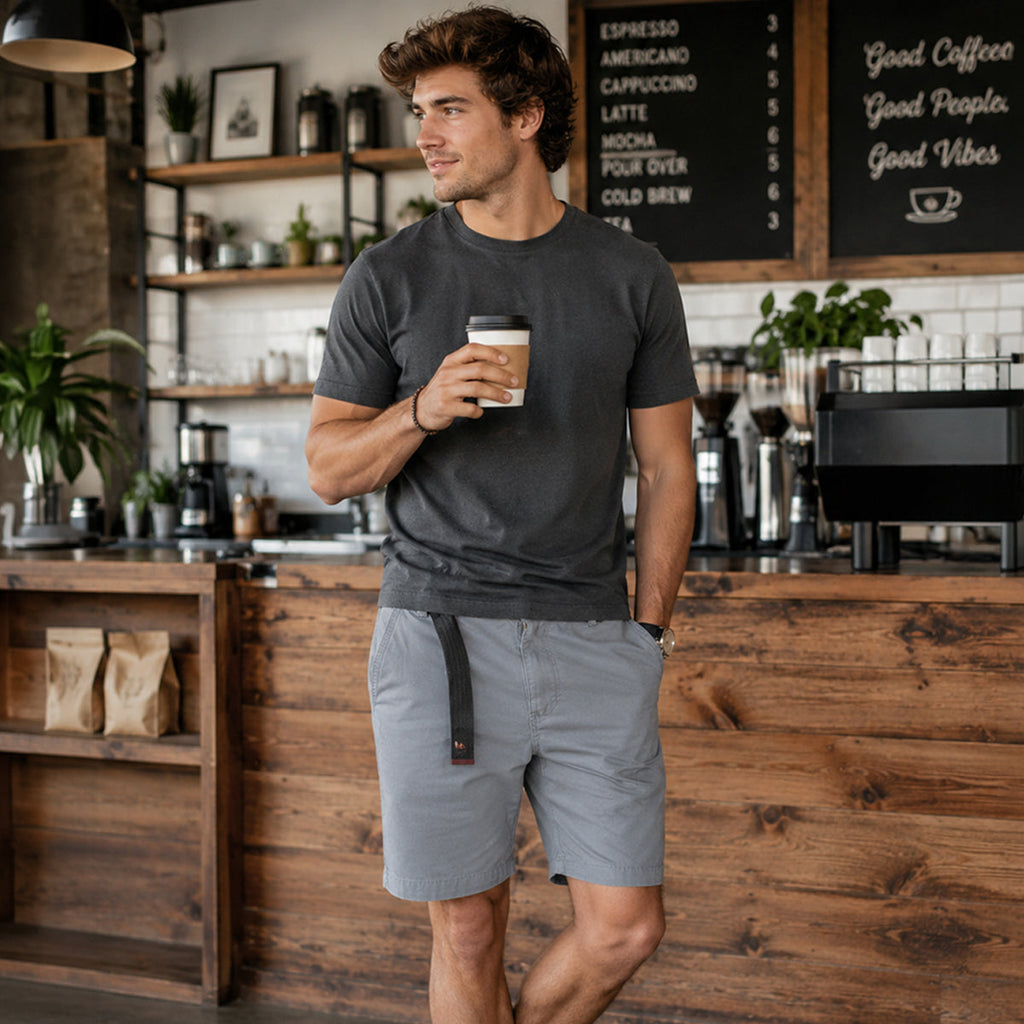 Geoffrey | Cotton Relaxed Fit Casual Shorts