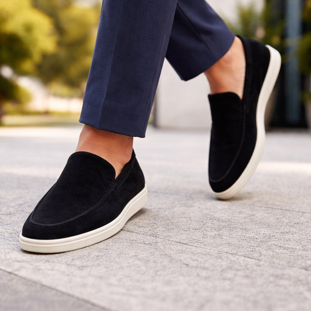 Neil | Men's Suede Loafers with Rubber Sole