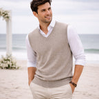 Moses | Men's Classic V Neck Knit Gilet