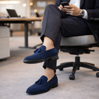 Nicholas | Men's Suede Tassel Loafers