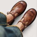 Louisa Elegant Leather Mary Janes
