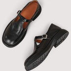 Louisa Elegant Leather Mary Janes
