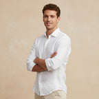 Camden | Men's Summer Casual Fit Linen Look Shirt