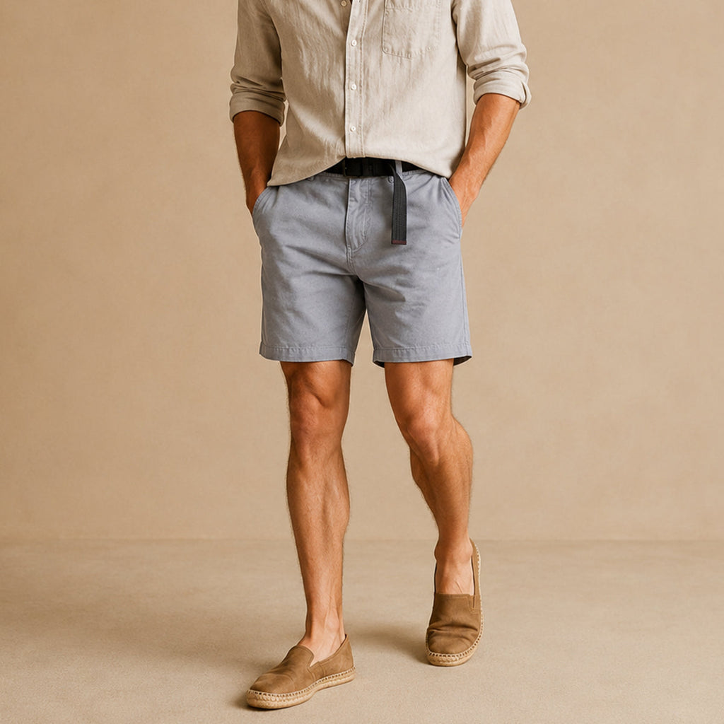 Geoffrey | Cotton Relaxed Fit Casual Shorts