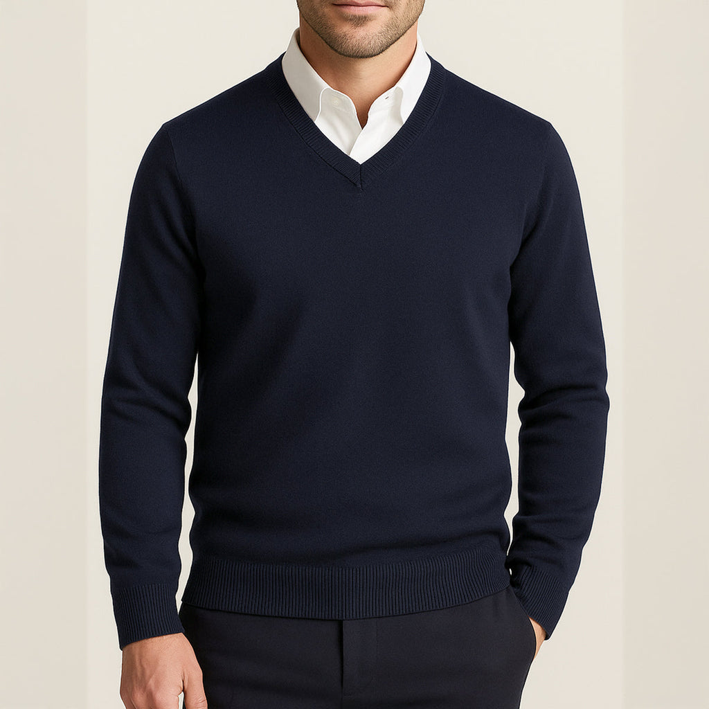 Marvin | 100% Cashmere V-Neck Jumper for Men