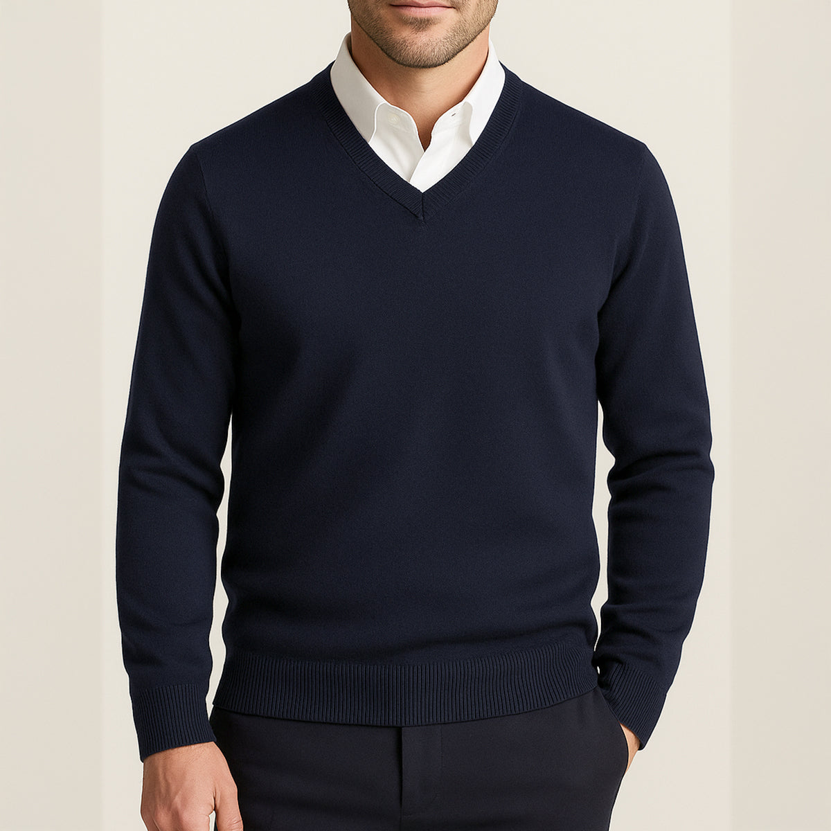 Marvin | 100% Cashmere V-Neck Jumper for Men