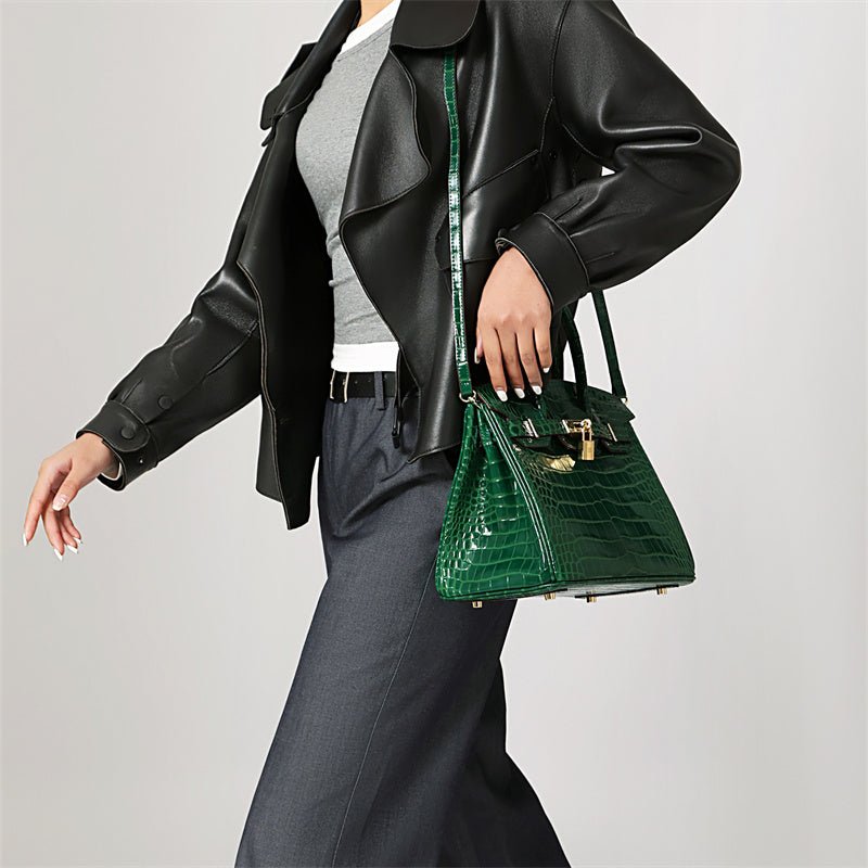 Women’s Luxury Genuine Leather Handbag Elegant Functional Everyday Carry